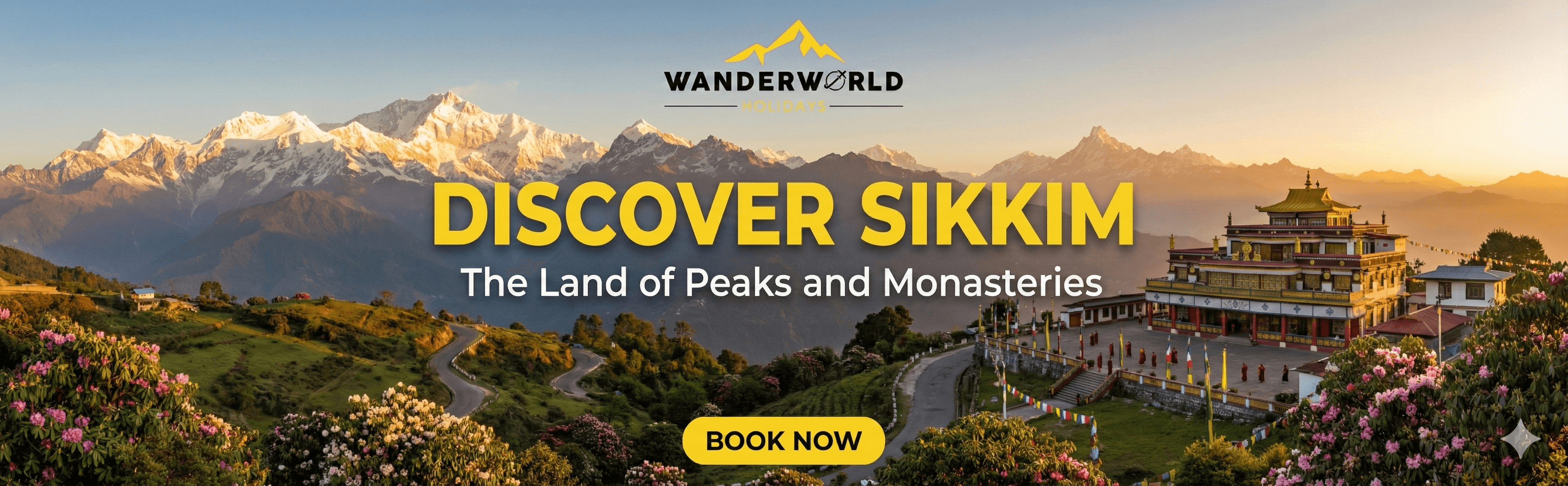 Sikkim tour and holiday banner - WanderWorld Holidays